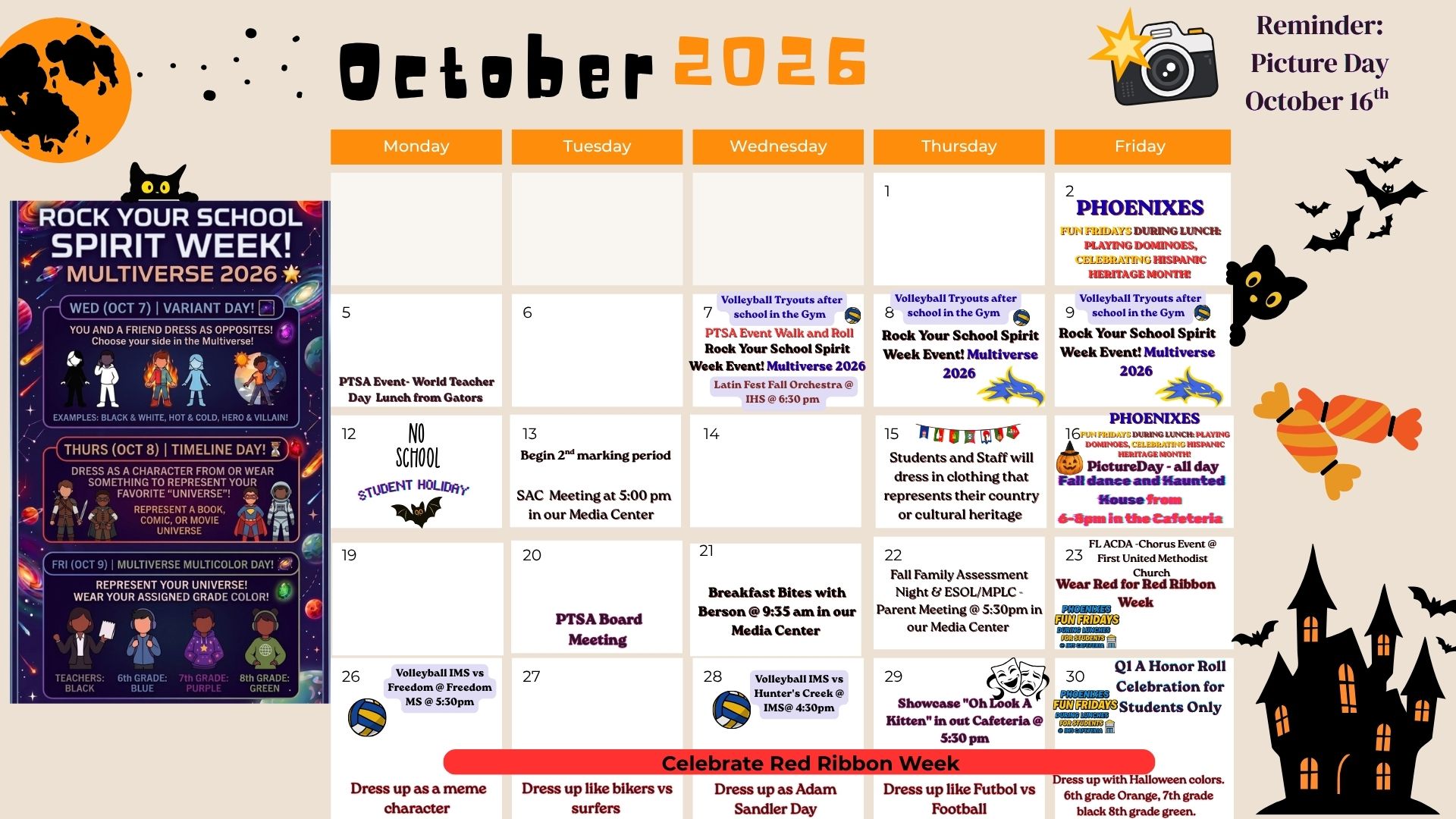 October Calendar 