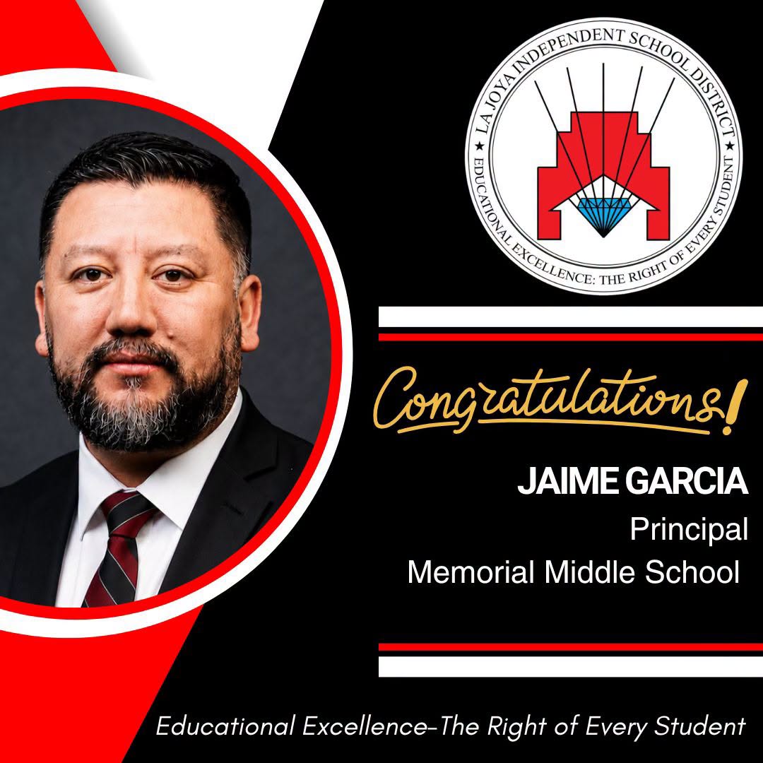 🎉 Please join us in welcoming Mr. Jaime Garcia as the new Principal of Memorial Middle School! ❤️🖤