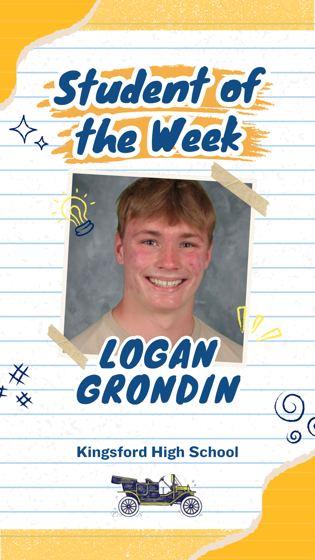 KHS Student of the Week, August 31, 2026