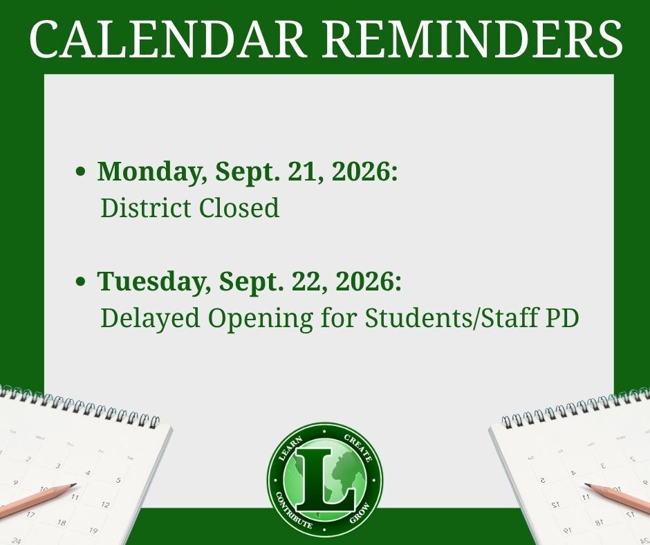 Calendar Reminders for Sept. 21 & 22
