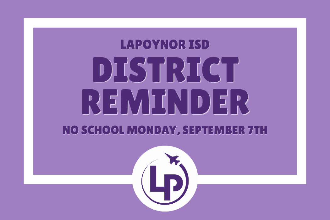 District Reminder: No School on Monday