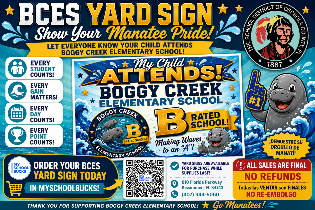 🌊⭐ BCES FAMILIES — SHOW YOUR MANATEE PRIDE! ⭐🌊