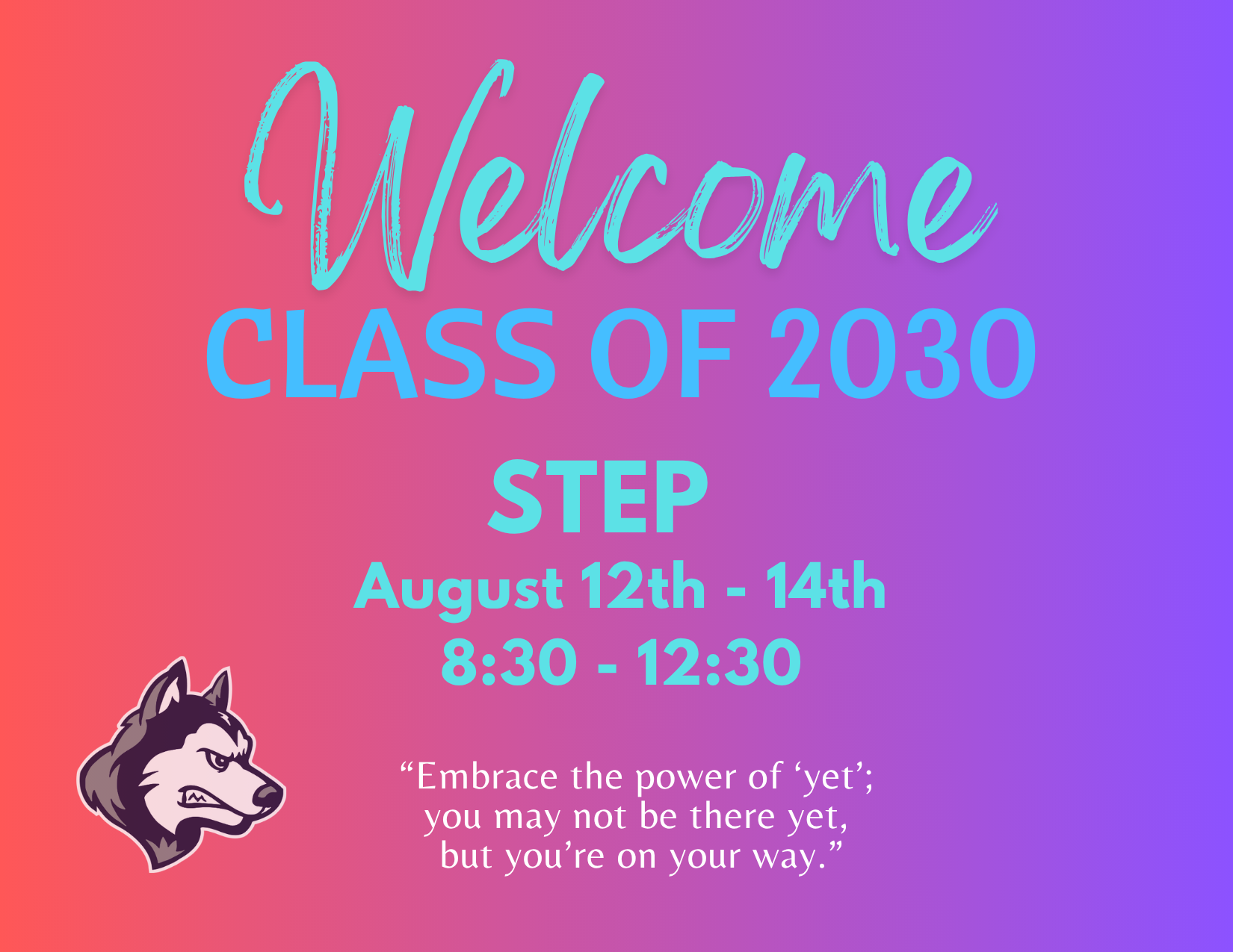 Class of 2030 STEP Information