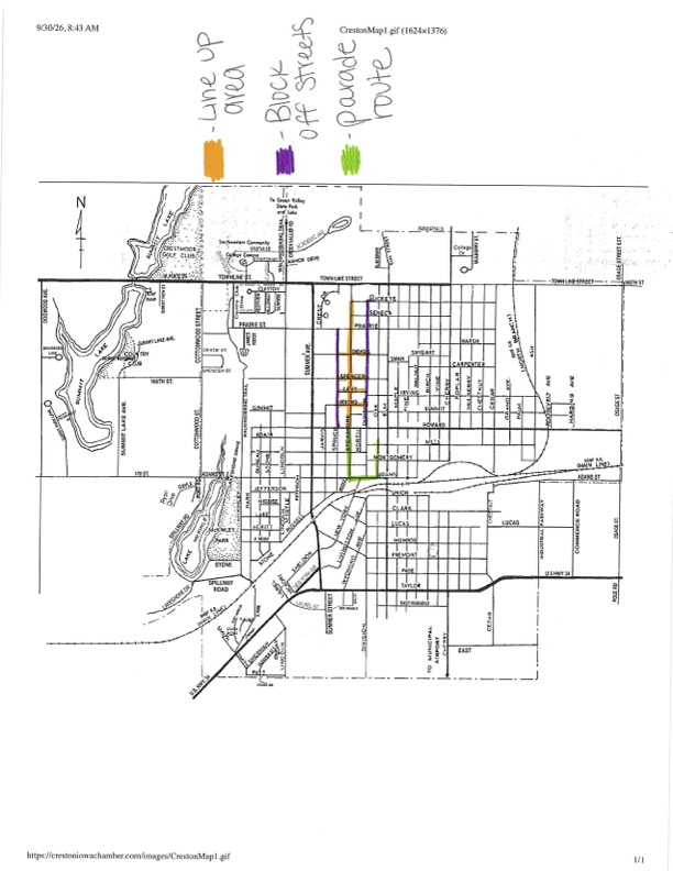 Homecoming Parade Route Change