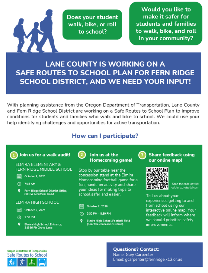 Safe Routes to School Plan - Community Participation & Input Opportunity