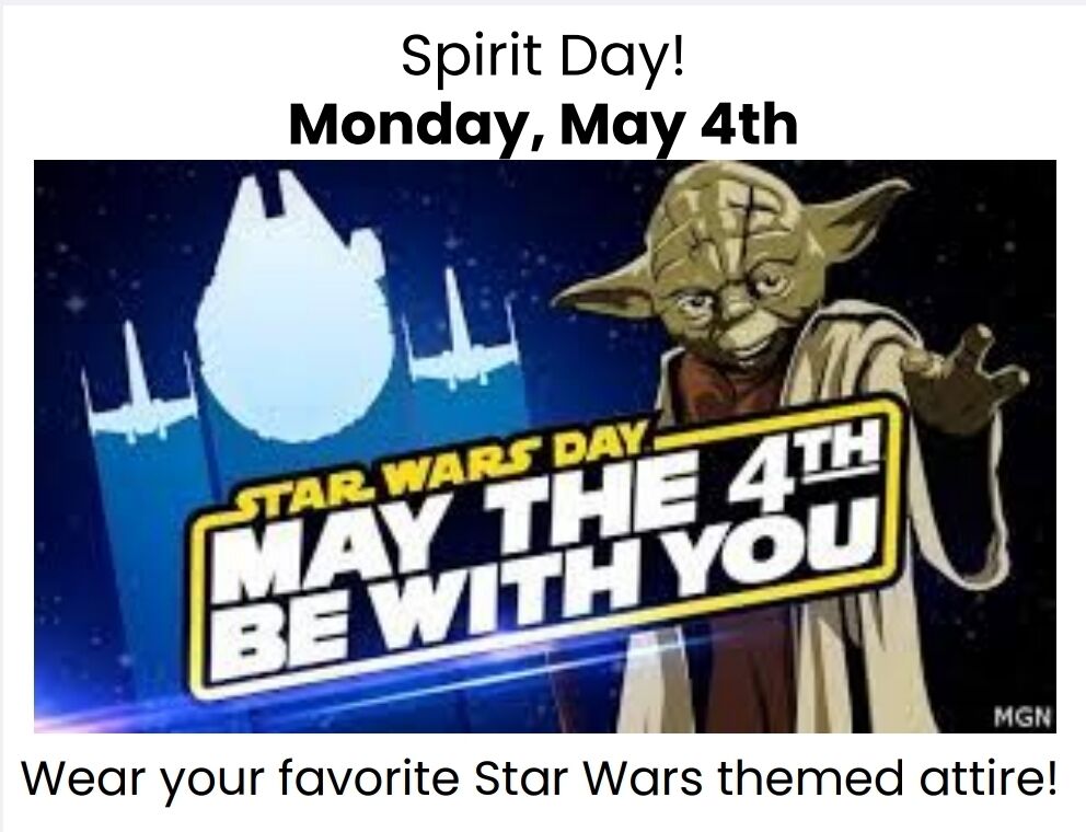May the 4th Be With You Spirit Day - MONDAY