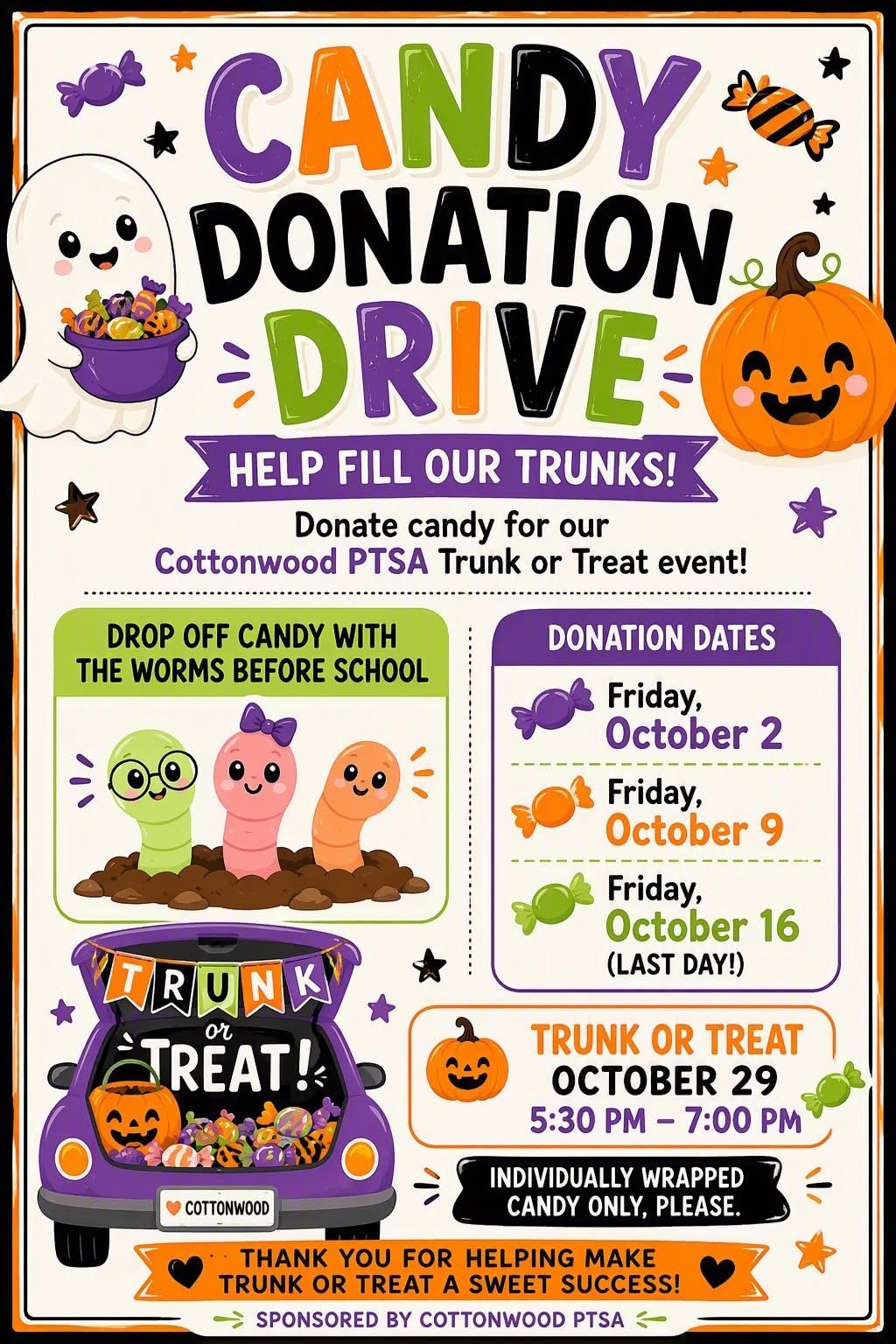 PTSA-Candy Donation Trunk or Treat