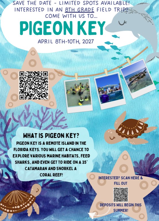 8th gr Field Trip to Pigeon Key