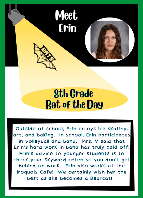 8th Grade Bat of the Day