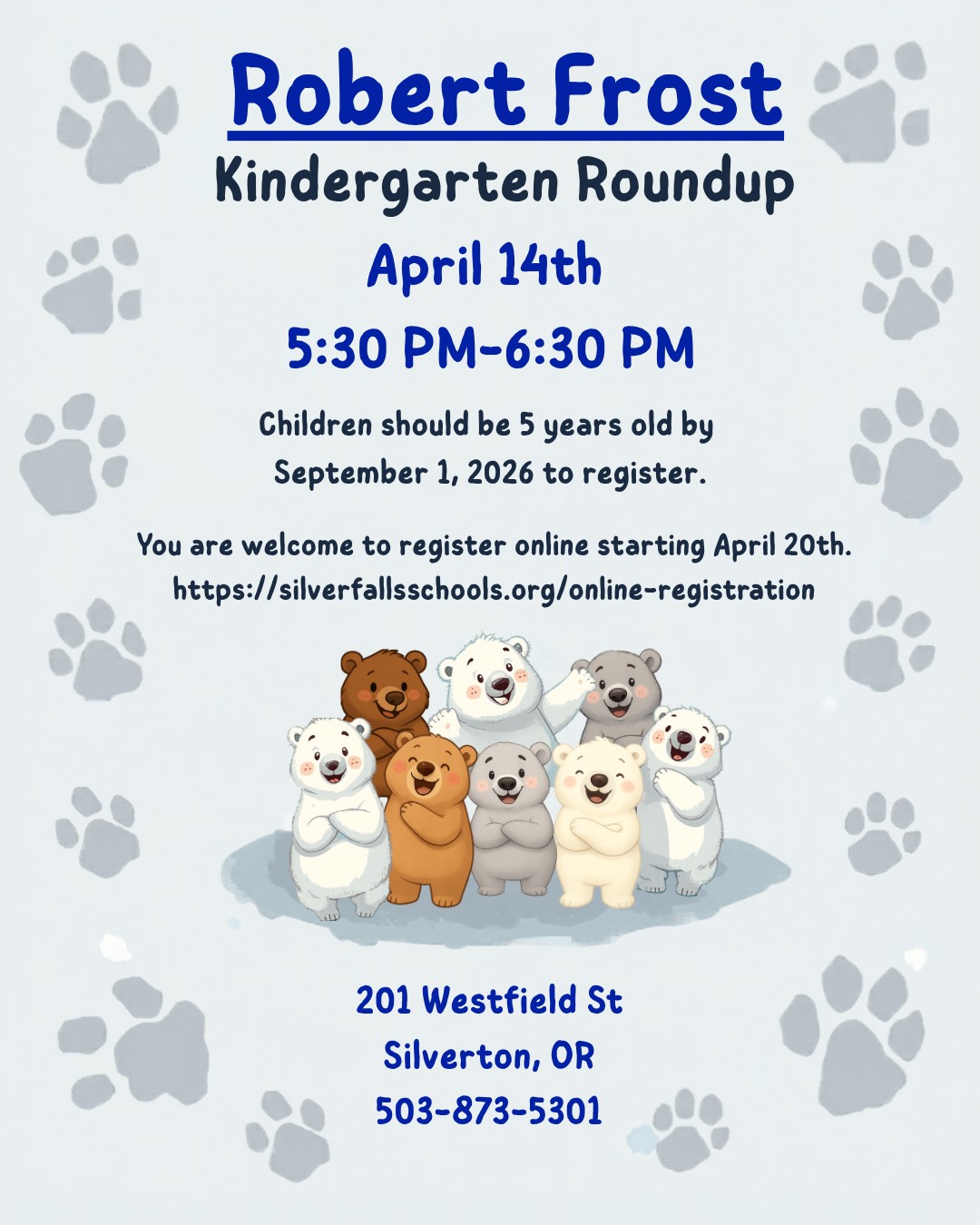 Kindergarten Round-Up is Tonight!