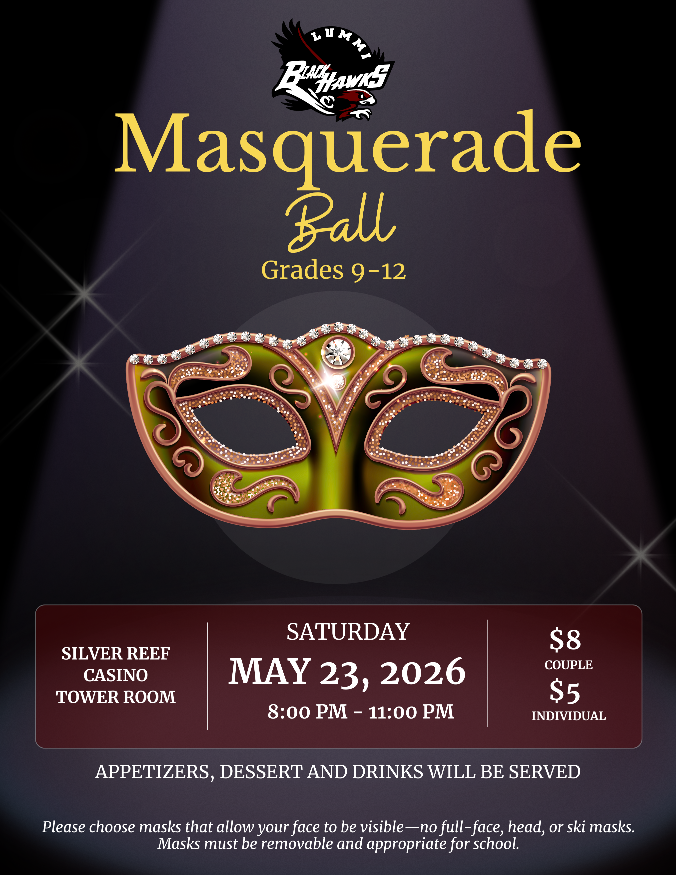 LNS Masquerade Ball (Grades 9–12) - May 23rd