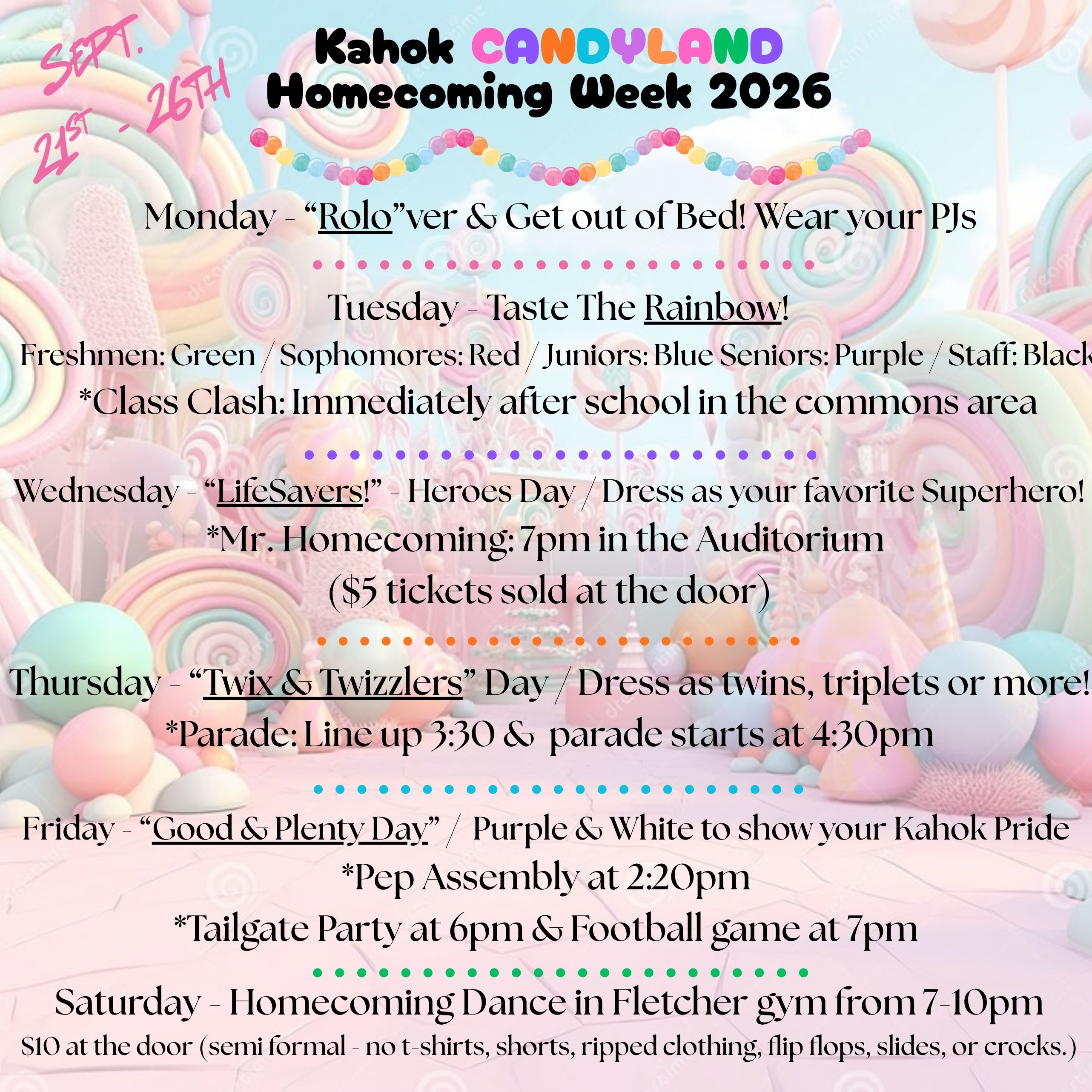 Get ready for Homecoming!!!