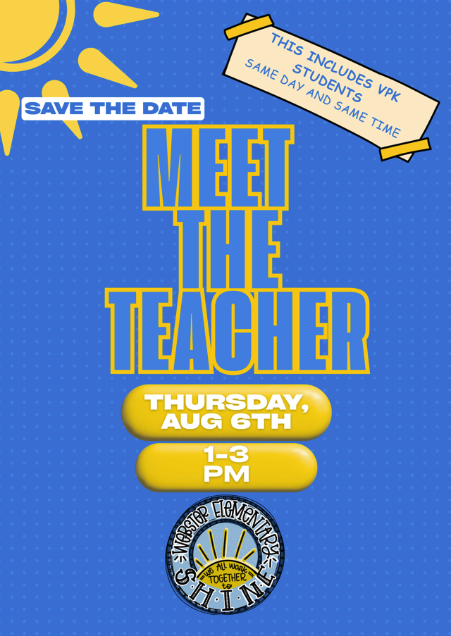 Meet the Teacher Reminder