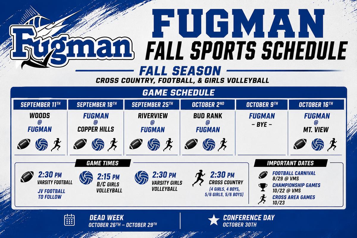Fall Sports Schedule