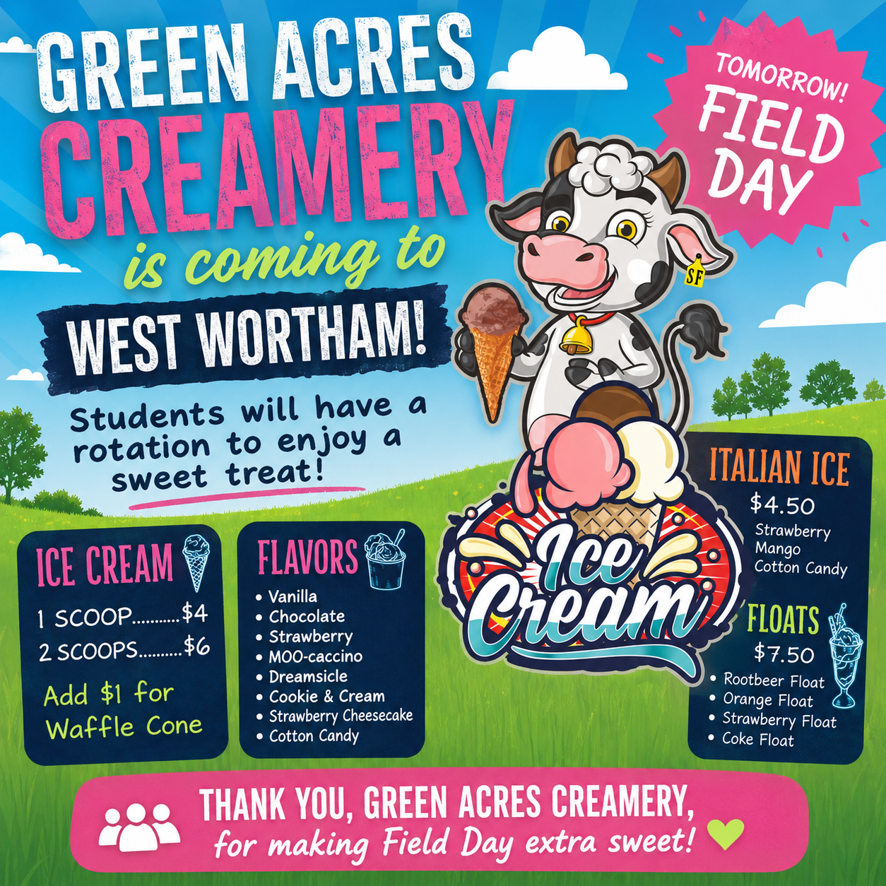Green Acres Creamery on Field Day