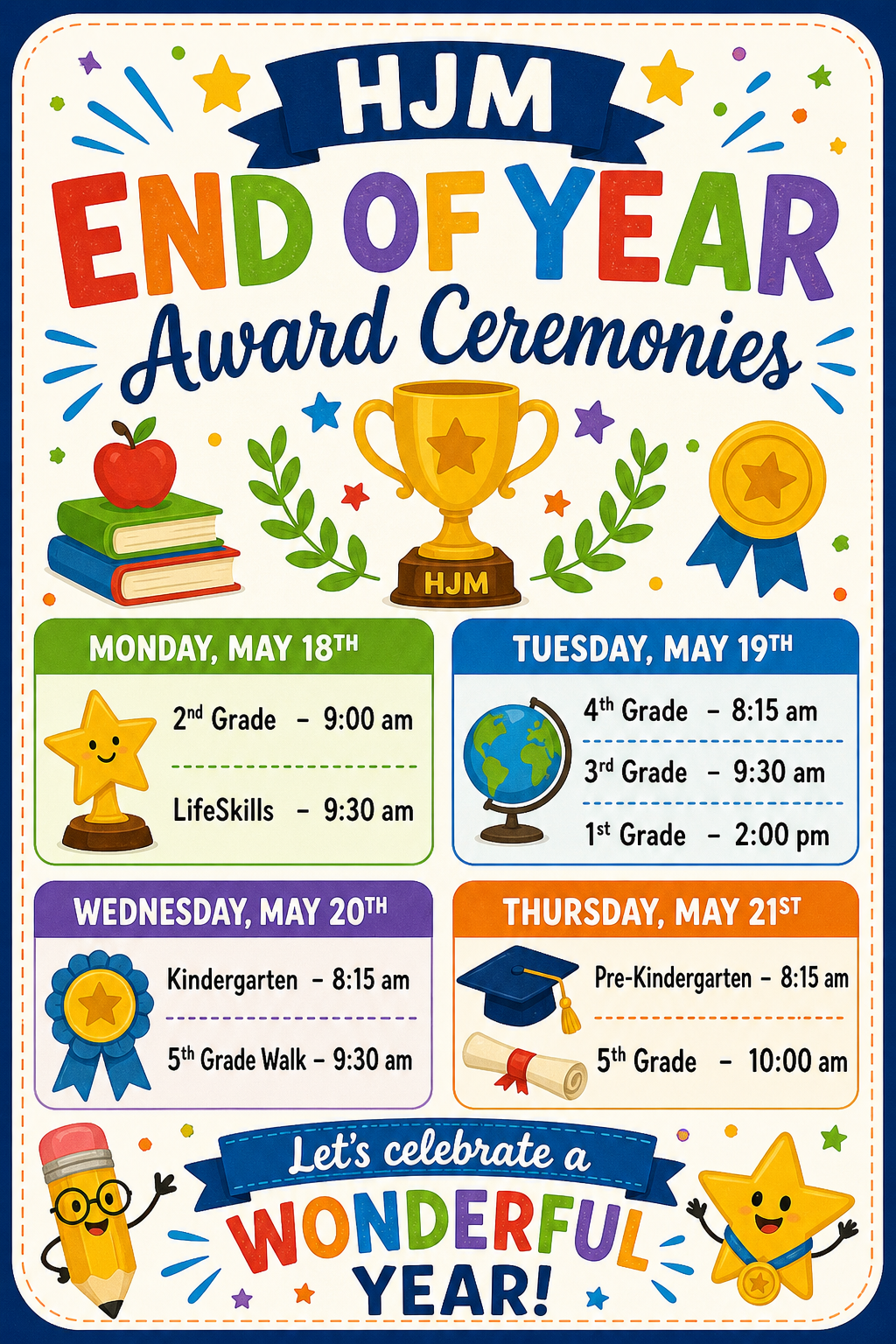 Award's Schedule
