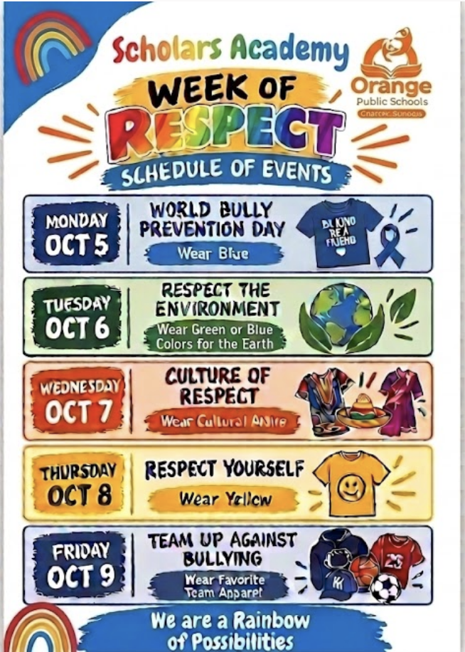 Week of Respect Activities: Oct. 5-9, 2026