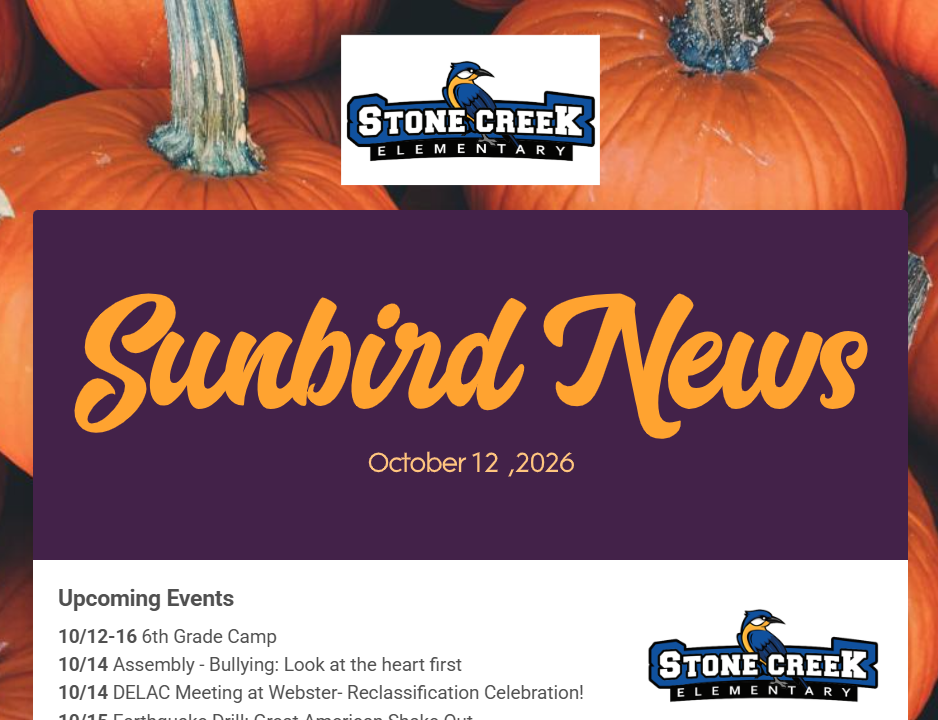 Sunbird News- week of 10/12/26