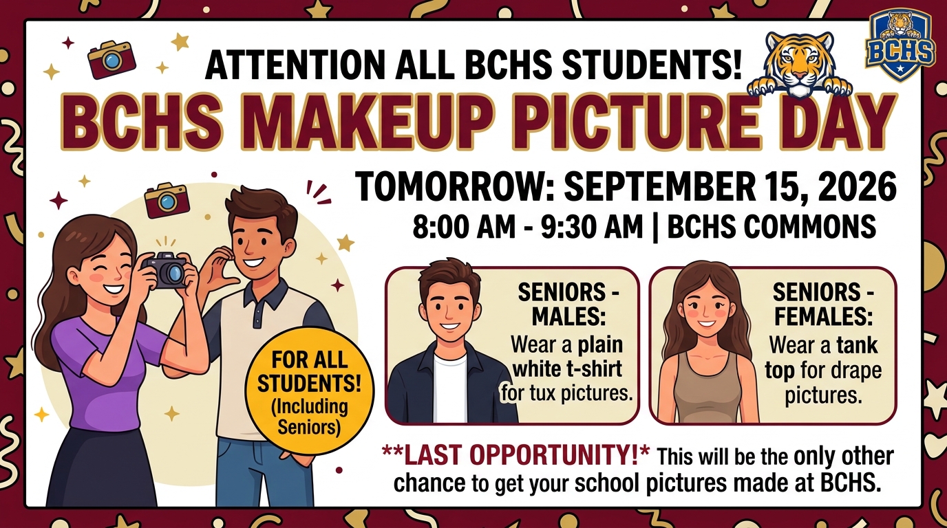 Picture MakeUp Day - Tomorrow (9/15/26)
