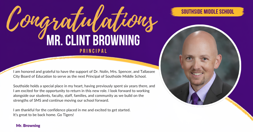 Tallassee City Schools names SMS Principal