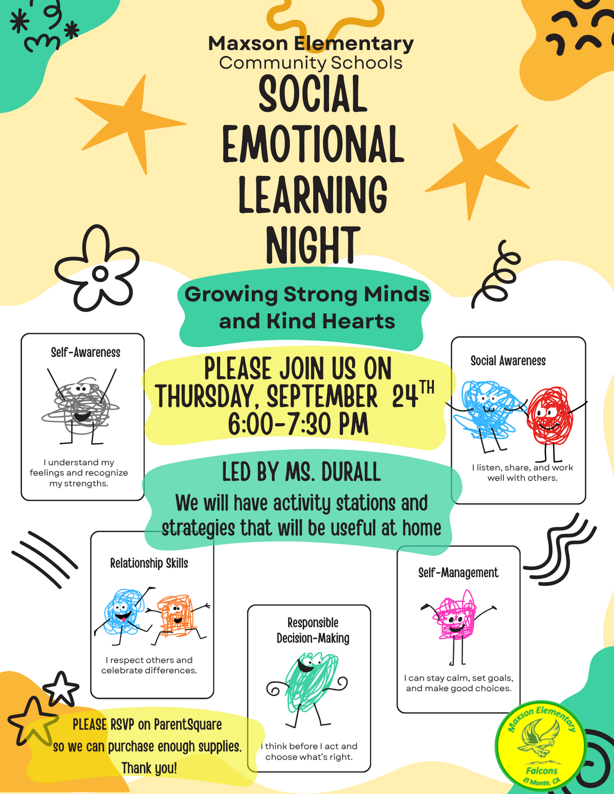 💚 Social Emotional Learning Night 💛