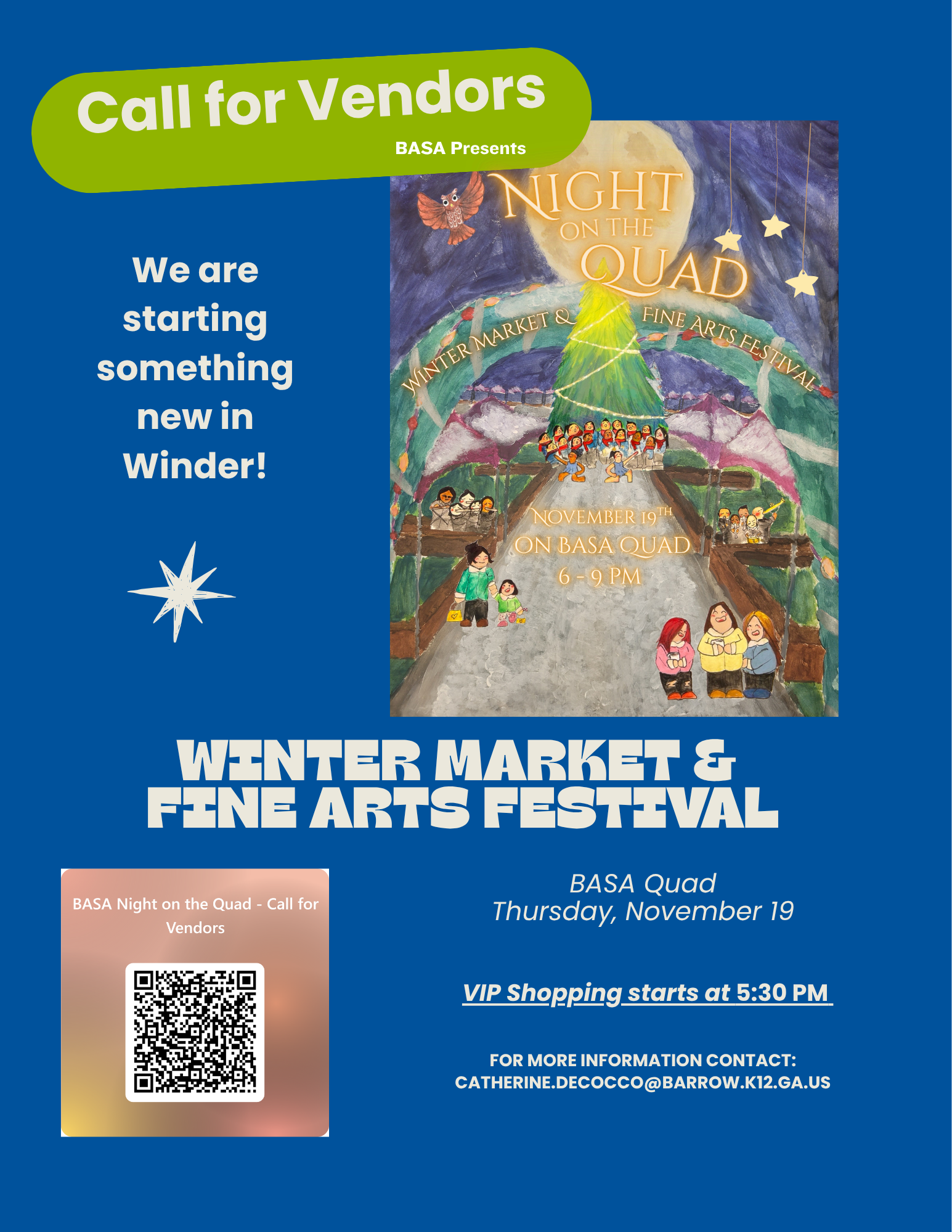 Calling All Vendors - Showcase Your Products at the Night on the Quad!
