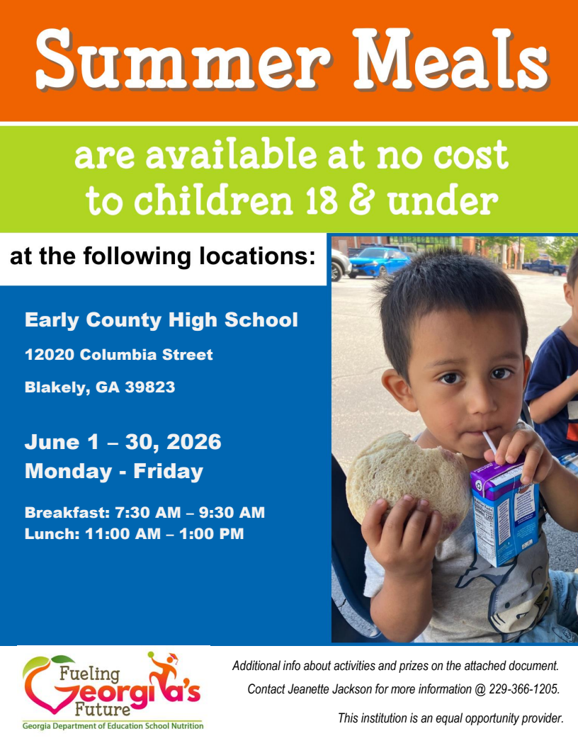 Free Summer Meals Program Begins June 1