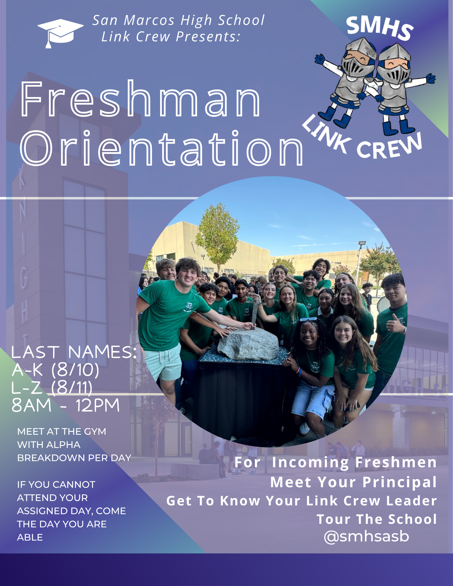 🎉 SMHS Freshman Orientation—Welcome Class of 2030