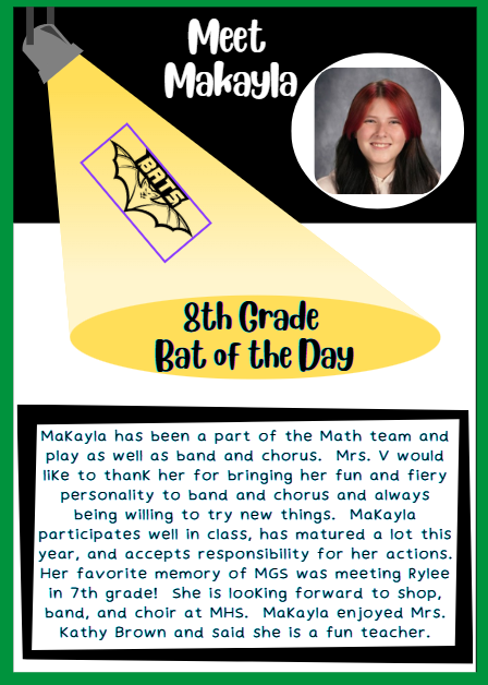 8th Grade Bat of the Day