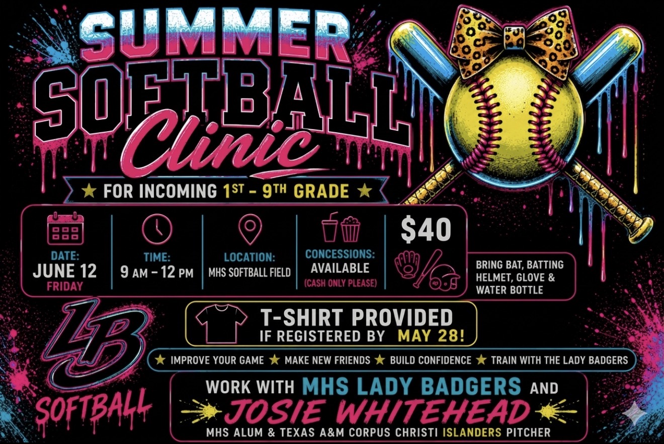🥎 Summer Softball Clinic!