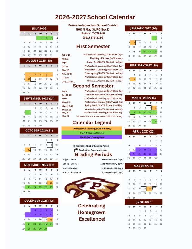 2026-2027 District Calendar