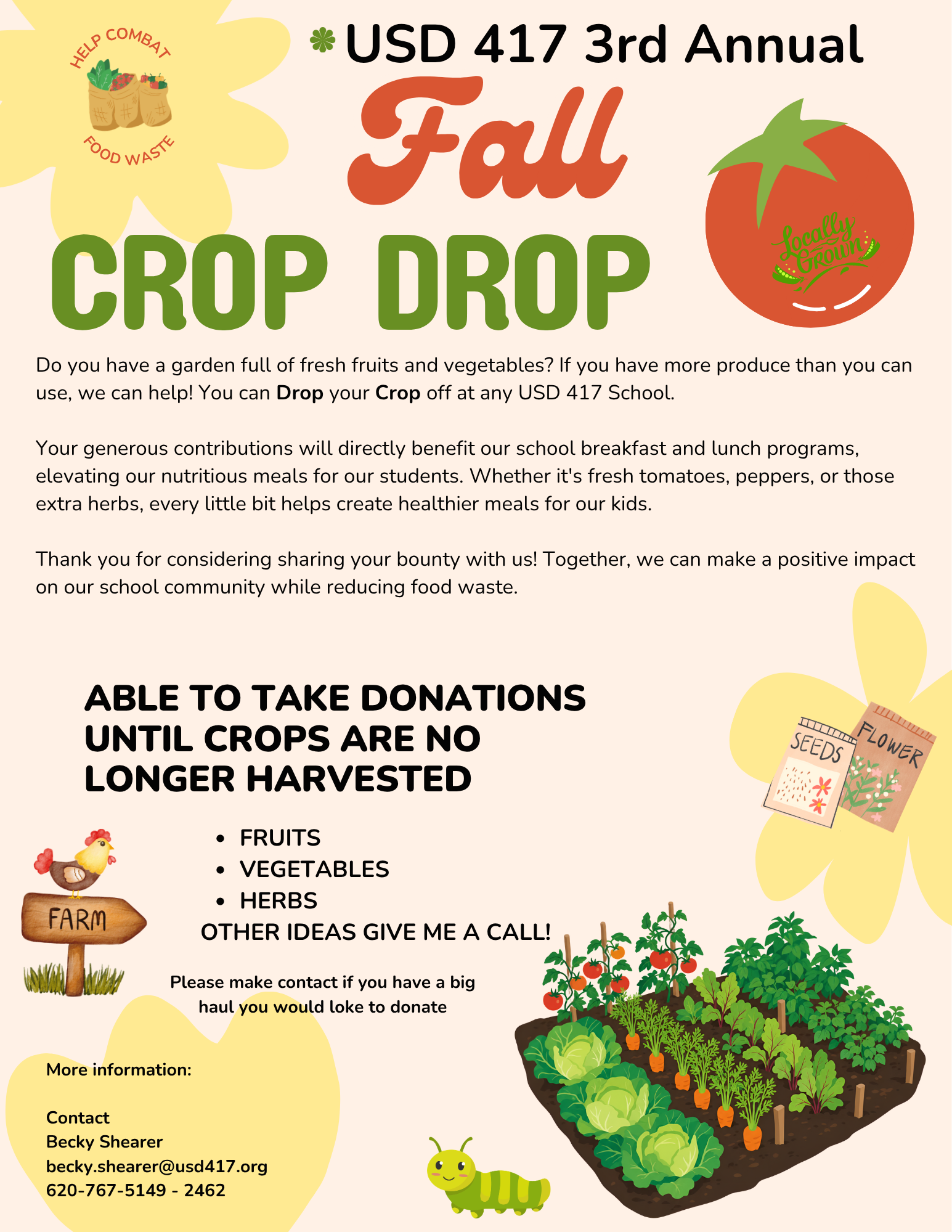 3rd Annual Crop Drop 