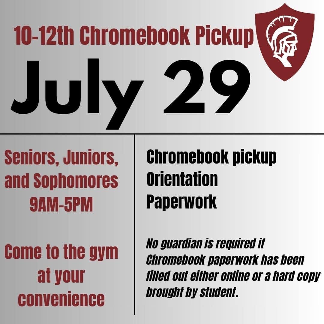 Orientation Information & Chromebook Pickup