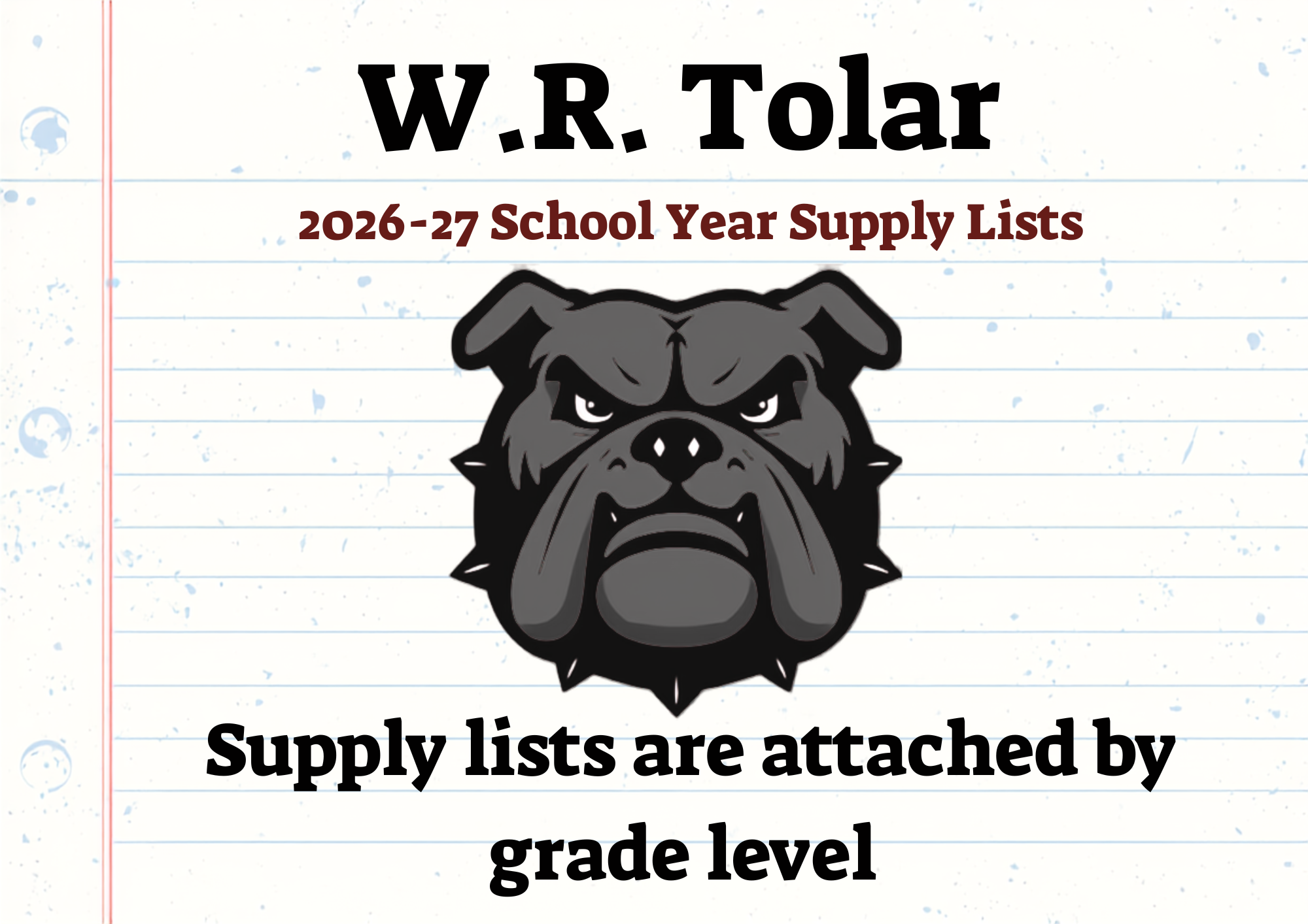 26-27 School Supply Lists