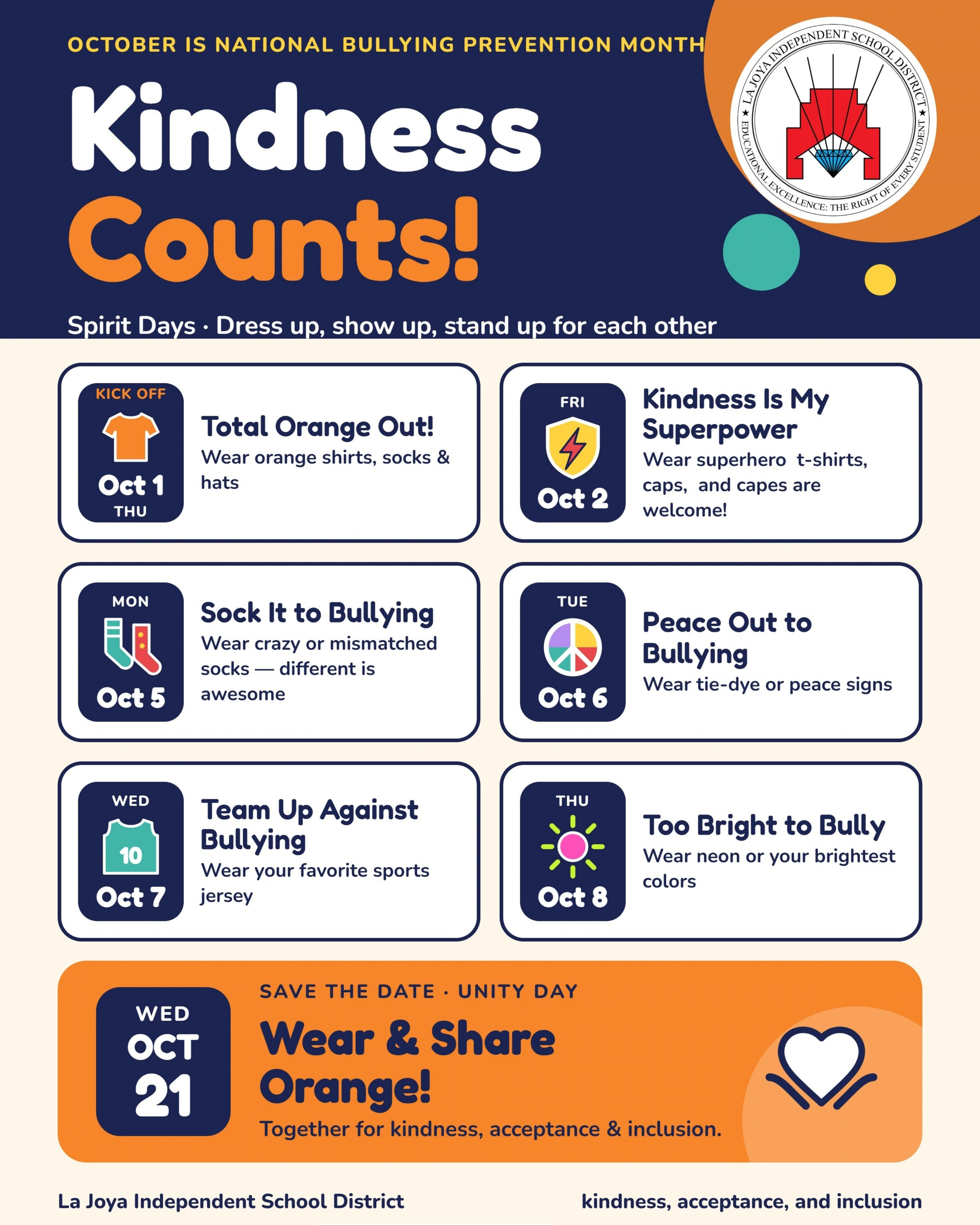 🧡 Let’s stand together against bullying!