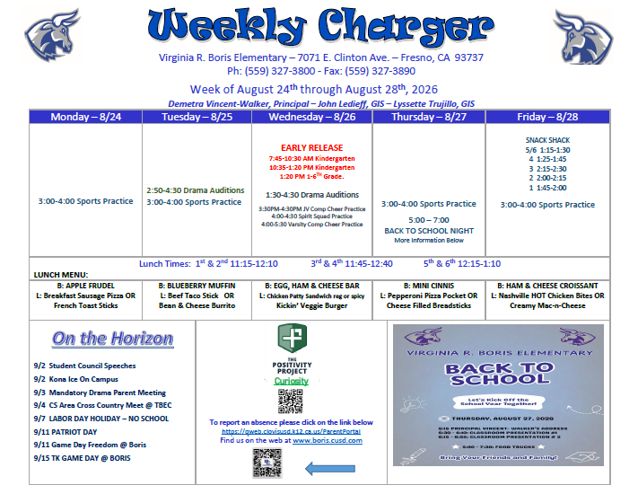 08/24/26 Weekly Charger 