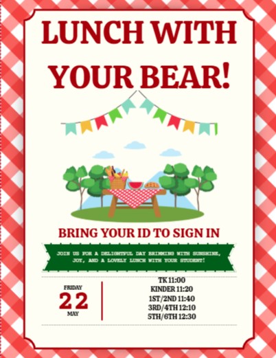 Lunch with your Bear!