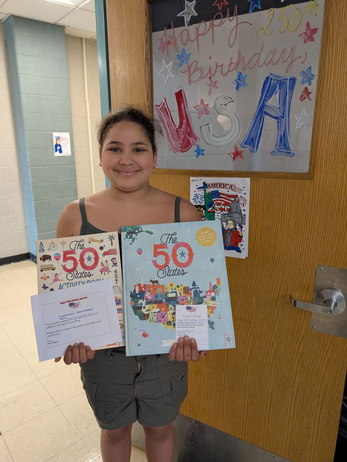Alina Miralle is this week's winner of the American Trivia Contest!