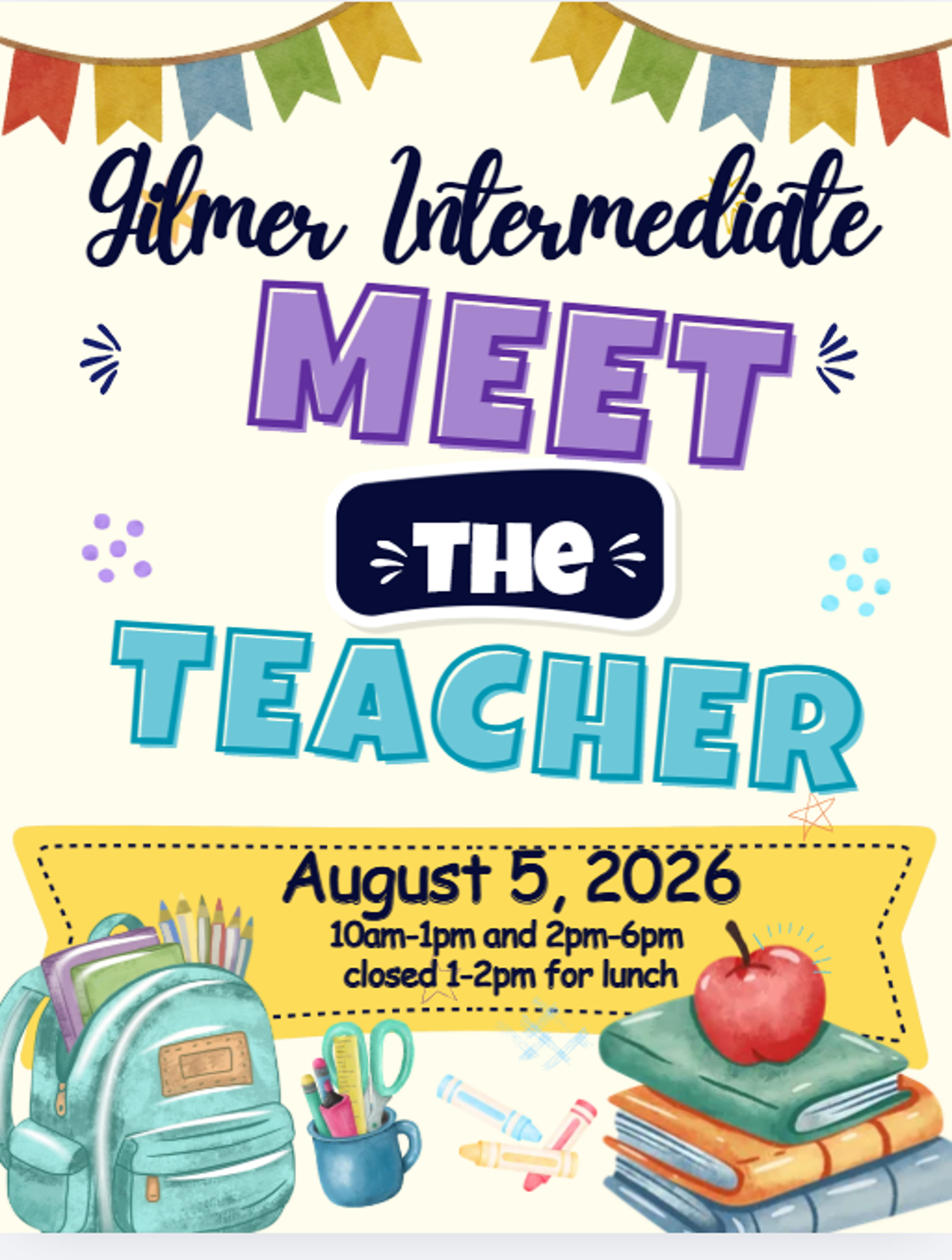 GIS Meet the Teacher, August 5th!