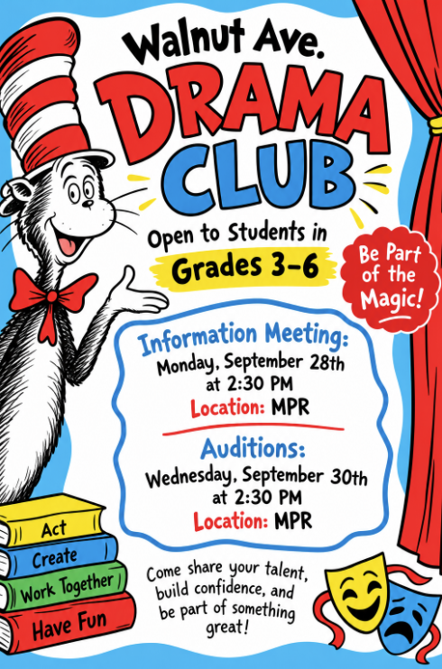 Drama Club Announcement!