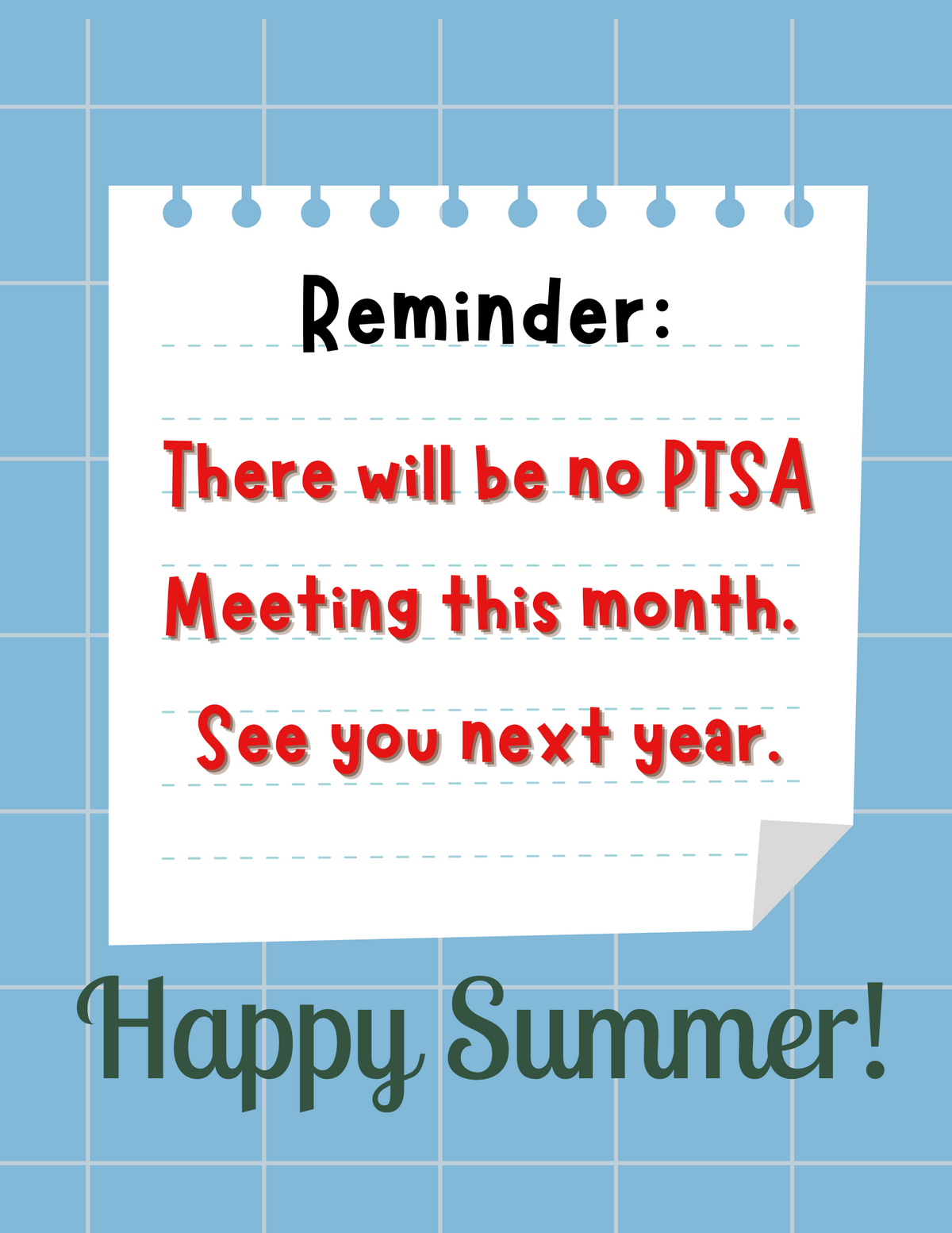 PTA Meeting Minutes
