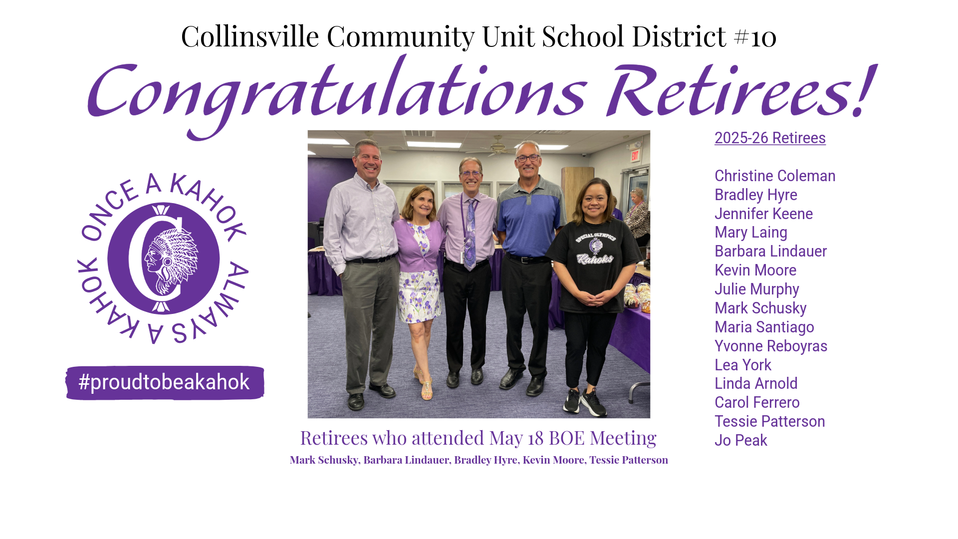 Once a Kahok Always a Kahok: Read Favorite Memories from Our 2025-26 Retirees