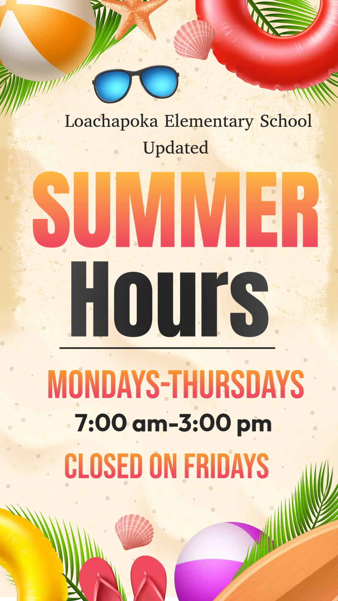 Updated Summer Hours