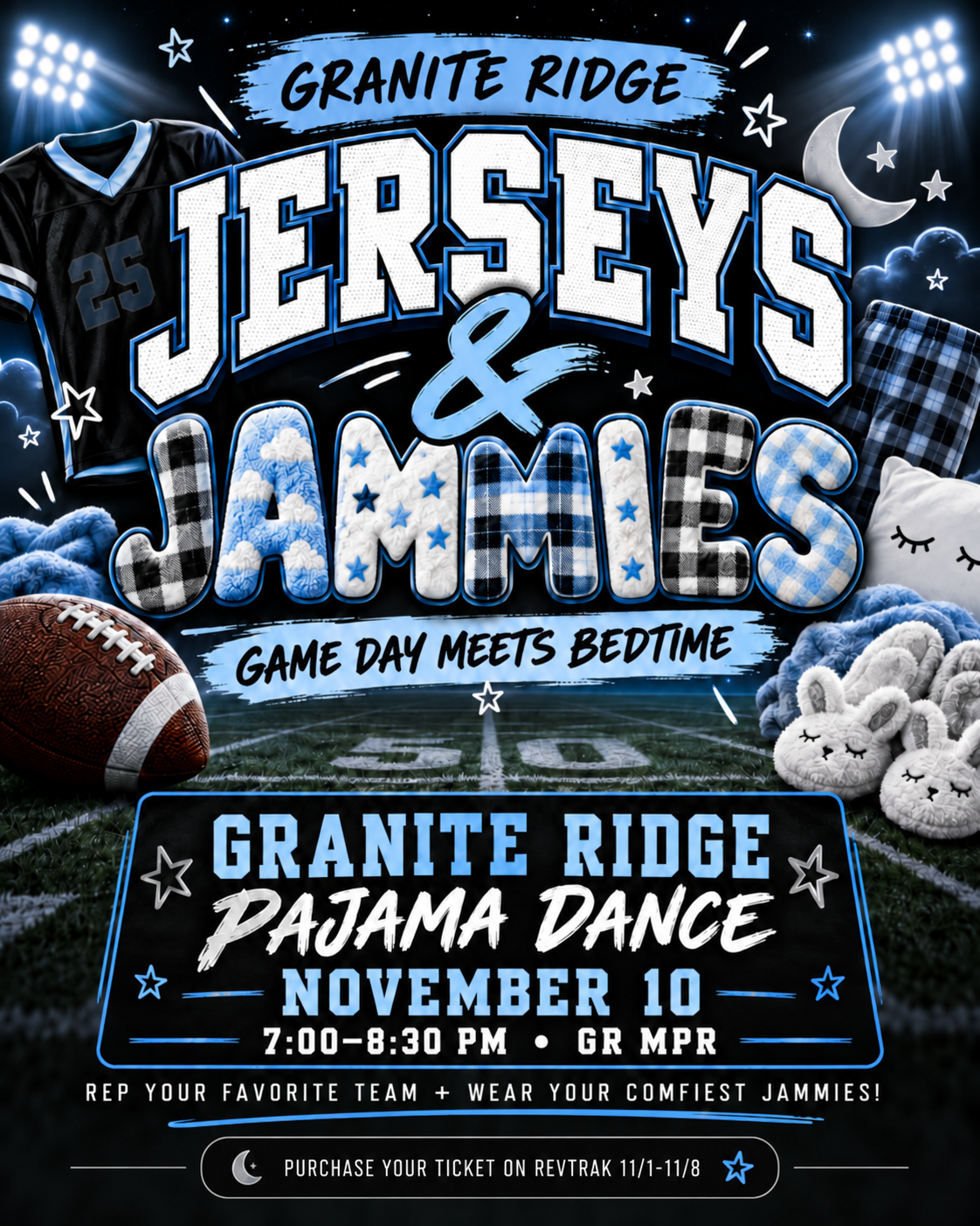 GR Winter Dance--Jerseys and Jammies 11/10/26 7:00-8:30pm in GR MPR