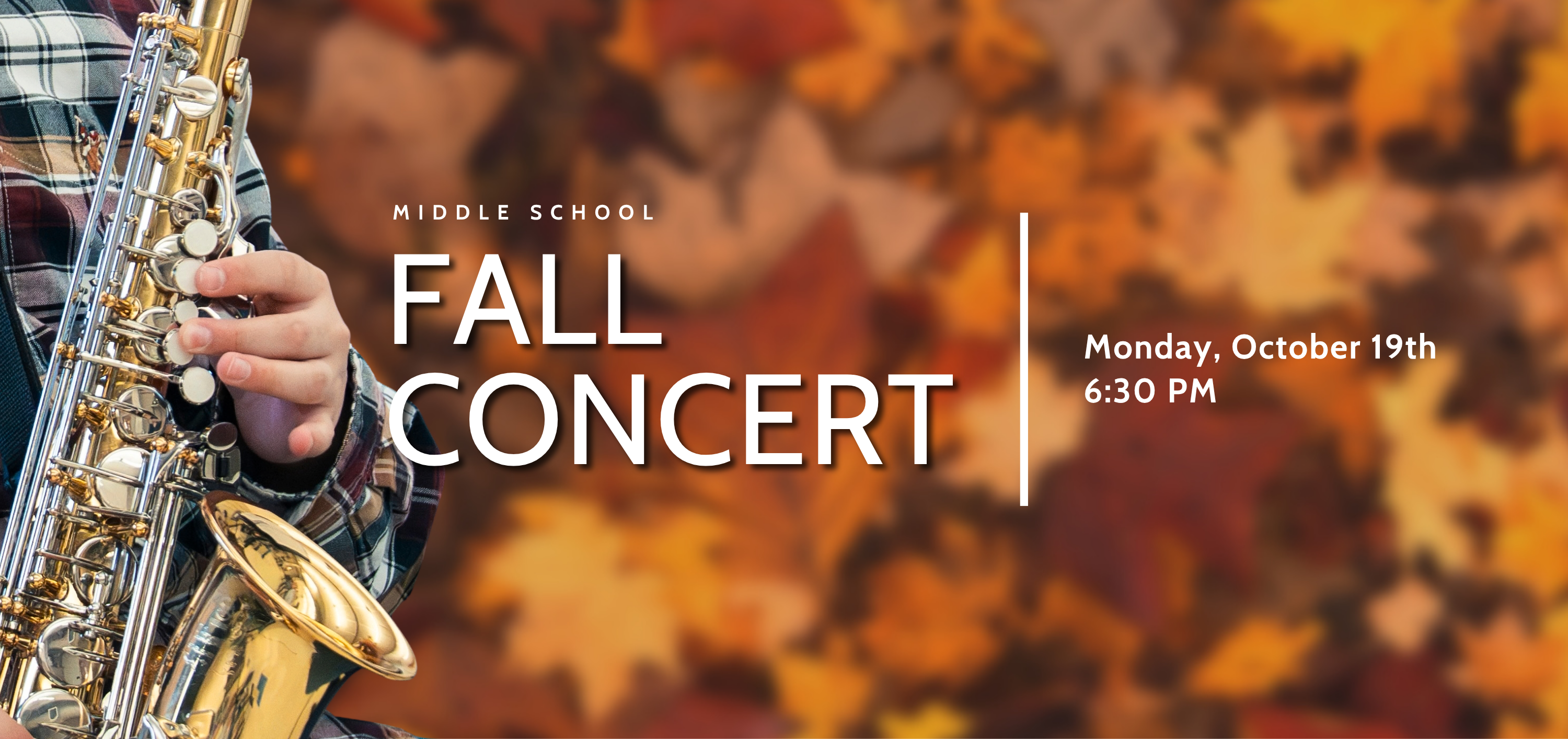 MS Fall Concert - Oct 19th at 6:30 PM