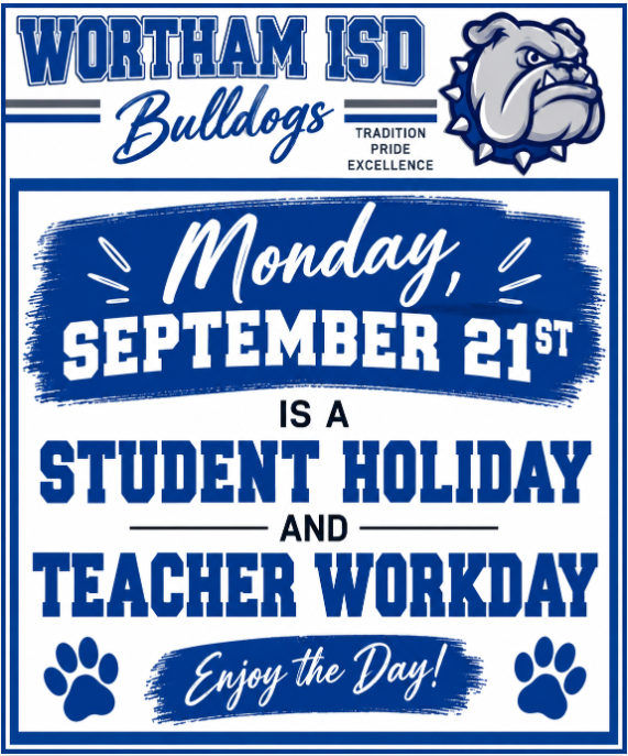 Student Holiday/Teacher Workday on Monday