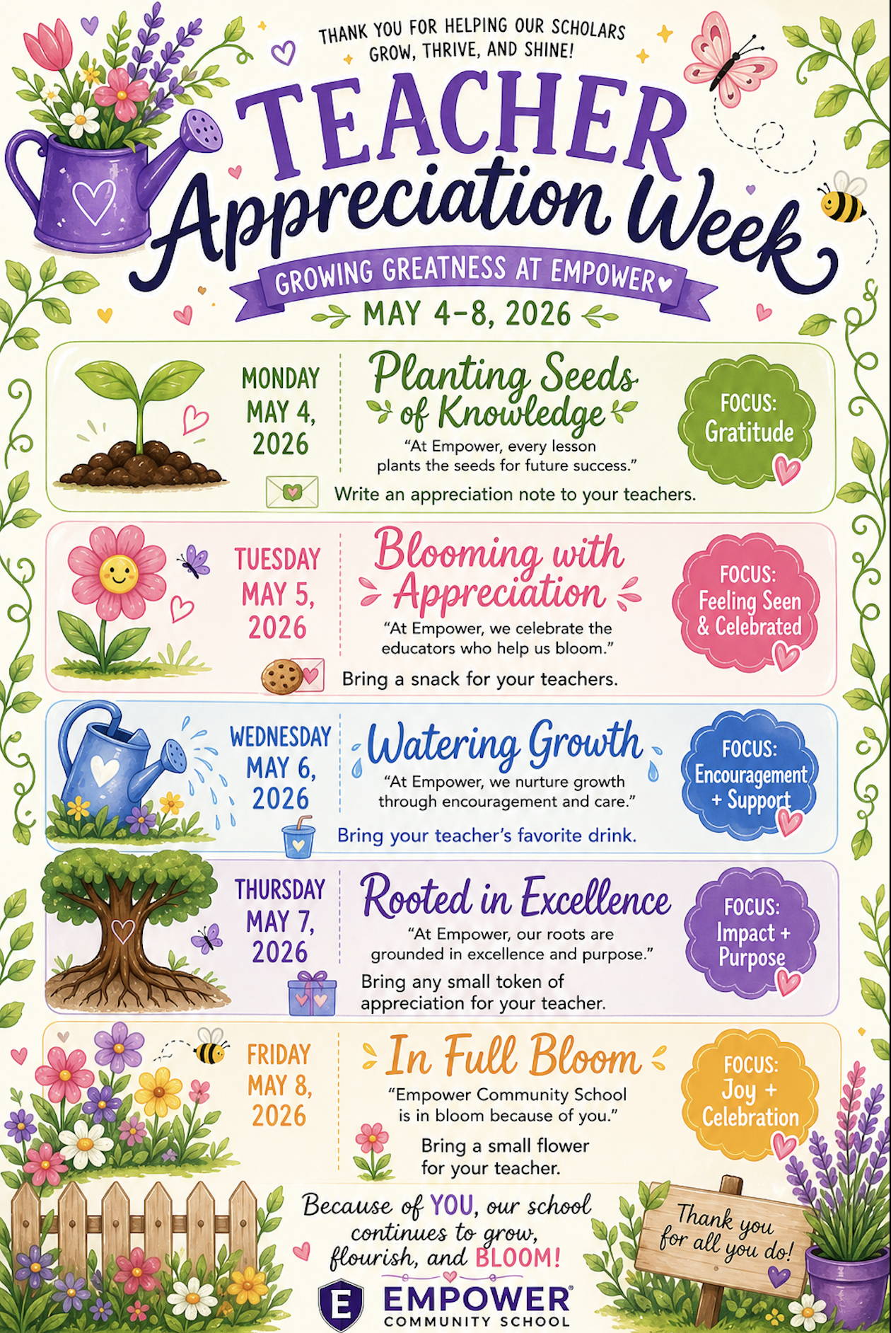 🌟 Teacher Appreciation Week | May 4–May 8, 2026 🌟