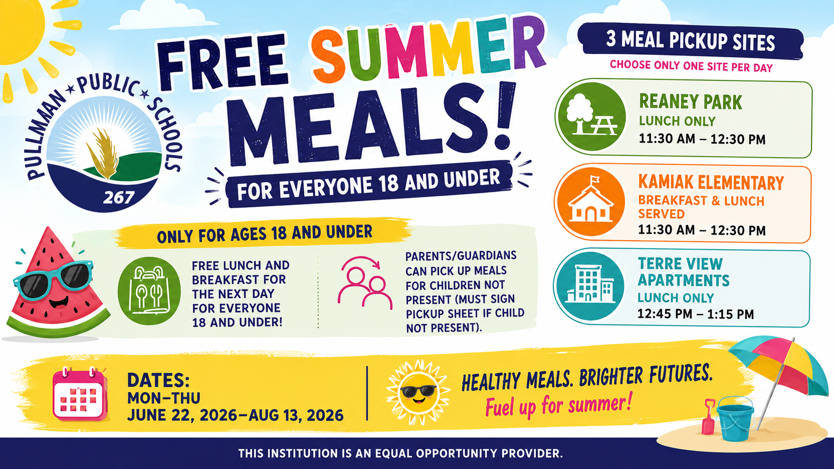 2026 PSD Summer Meal Program Information