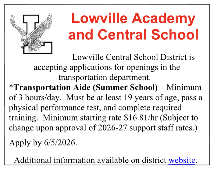 Employment Opportunities at LACS