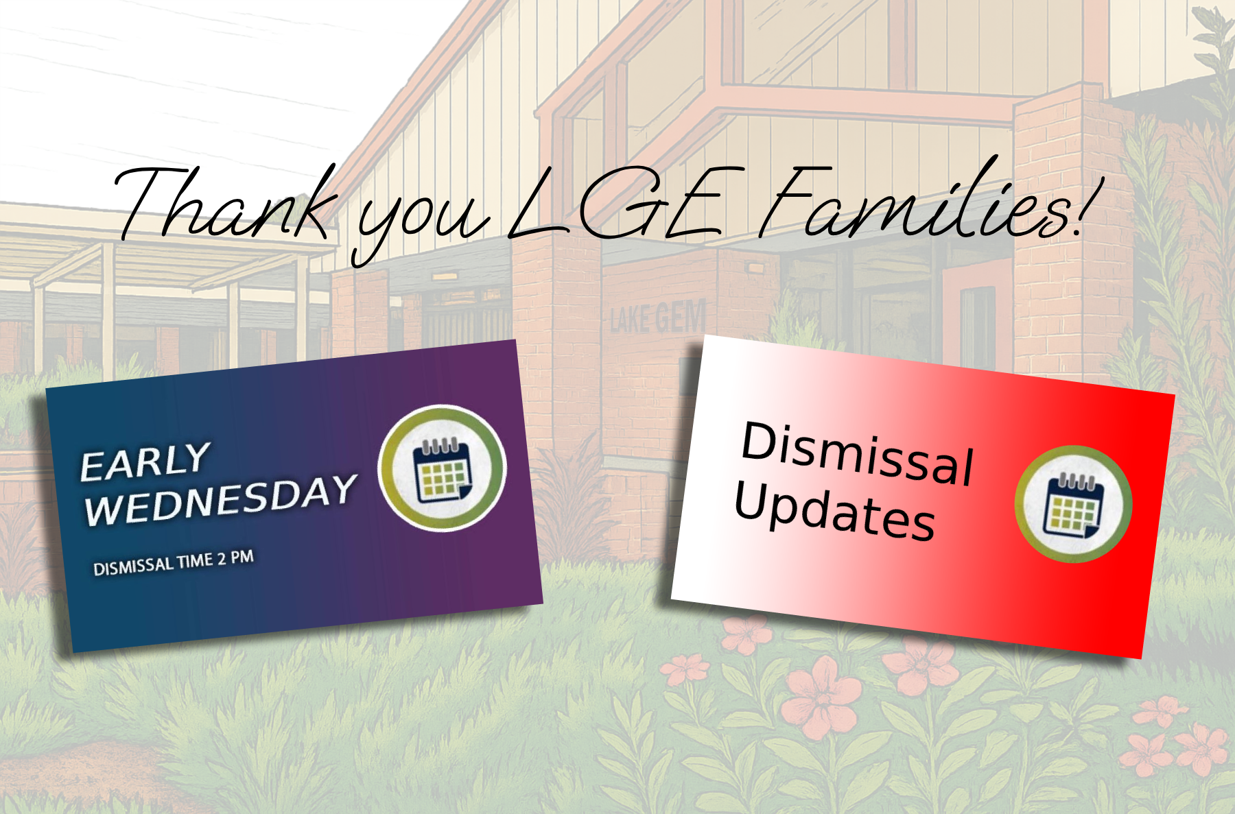 Early Wednesday Dismissal and Important Pick-Up Reminders
